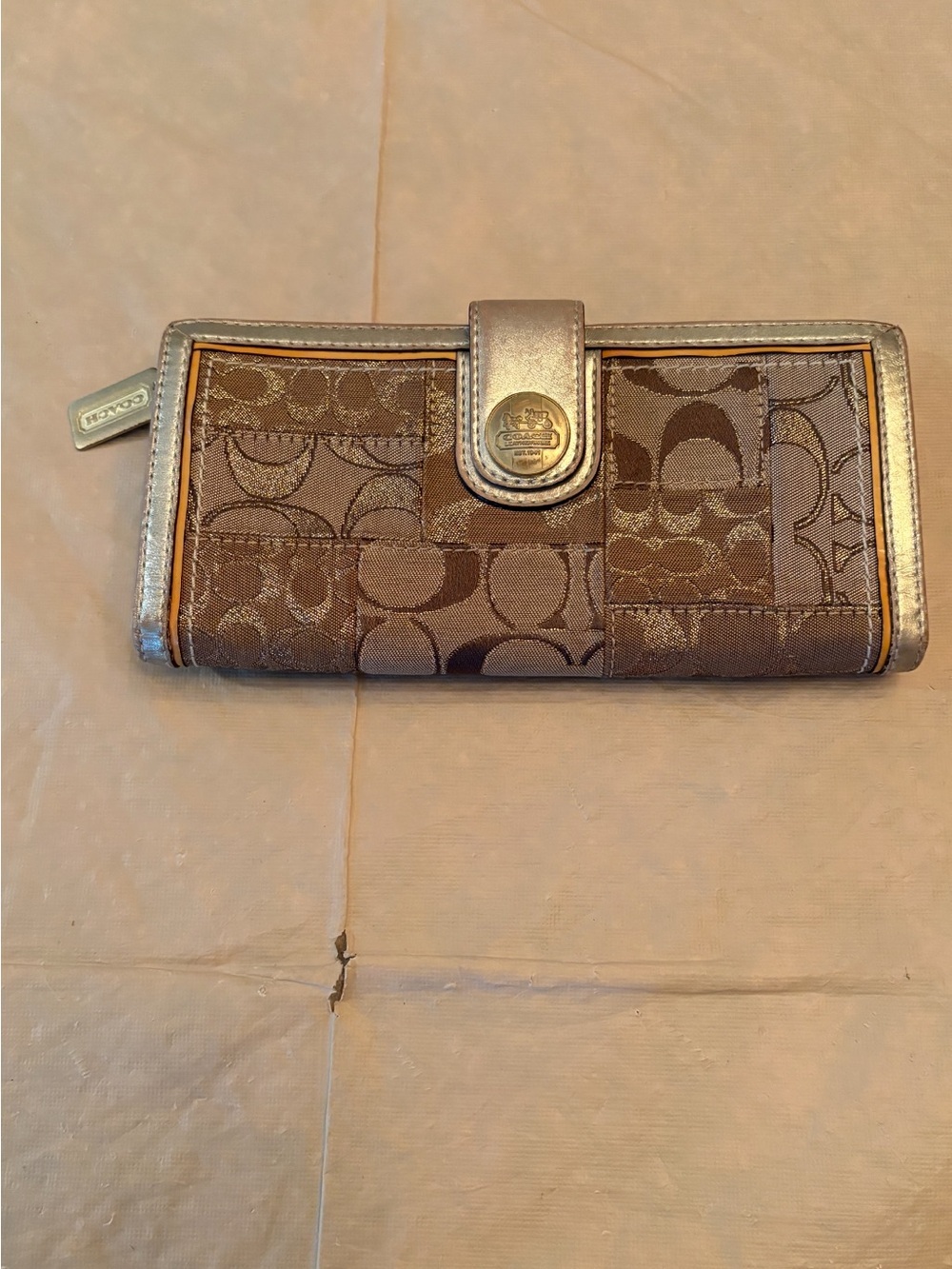 Rare Special EditionCoach Patchwork Signature long wallet